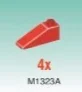 Slope brick 33 1 x 3 in Red
