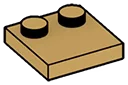 Plate Modified 2 x 2 with two studs offset