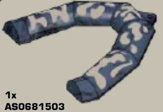 Boat Hull, Top Side Inflatable Raft Bow 10 x 8, Hole for Bar at Front w/ Printed Camo Pattern in Multicolored