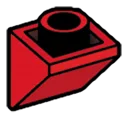 Slope Inverted 45 1 x 1 inverse in Red, Flame