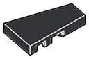 Wedge Tile 2 x 3, right in Gray, Dark Charcoal