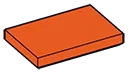 Tile 2 x 3 in Orange, Marigold