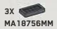 Tile Textured 1 x 2 Lattice in Gray, Dark (Metallic)