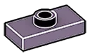 Plate Modified 1 x 2 with one stud, center