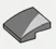 Slope 33 2 x 0.67 x 2 with Curved Slope w/ Printed Corner Light Grey