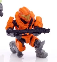 Figure, Halo: Spartan JFO - Orange / Silver (Reach Armor)