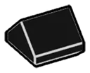 Slope 45 1 x 1 double in Grey, Charcoal
