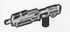 Firearm: UNSC MA40 Assault Rifle without Ammo Readout in Blue, Spanish