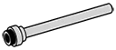 Bar 5L with flanged base and rounded top in Gray, Dull