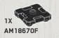 Container: crate 3 x 2 x 3, lid in Black