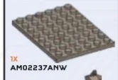 Plate 6 x 8, new in Sand, Dark (Camo)