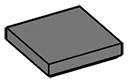 Tile 2 x 2 in Gray, Dark (Flake)