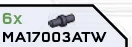 Connector: pin, small in Purple, Dark (Metallic)