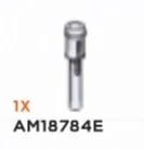 Connector: axle 1 stud long with bar, short in White