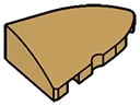 Slope brick 2 x 3 curved slope corner round, right