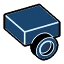 Bracket Tile 1 x 1 w/ One Stud on Side, Descending in Blue, Midnight