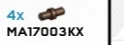 Connector: pin, small in Copper (Metallic)