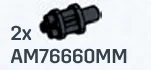 Weapon: Tri-Barrel Rotary Machine Gun, Short in Gray, Dark (Metallic)