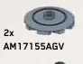Plate Round 3 x 3 with one stud in Gray, Light (Metallic)