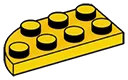 Plate Round 2 x 4 with Right Corner
