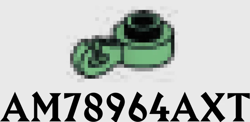 Plate 1 x 1 round with open chain mounting link on side in Green, Vertigris (Sand Green)