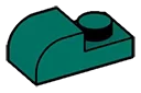 Plate 1 x 2 with half-round slope