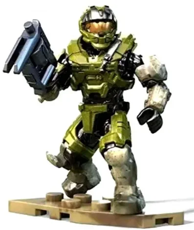 Figure, Halo: Spartan CQC - Metallic Green / Stone Gray (Reach Armor)