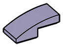 Slope 1 x 1 x 2 two-thirds height with curved slope