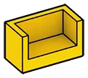 Panel 2 x 1 with 3 walls in Yellow, Lemon