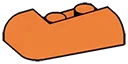 Slope 2 x 3, round left corner in Orange, Bright