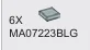 Tile 1 x 1 in Gray, Dull