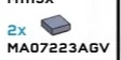 Tile 1 x 1 in Gray, Light (Metallic)