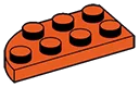 Plate Round 2 x 4 with Right Corner