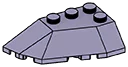 Wedge brick 45 4 x 4 double / 33, left with curved edge