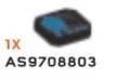 Tile 2 x 2 without corners, biometric display in Black