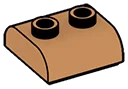 Slope Brick 2 x 2 two-thirds-height, round top & two studs