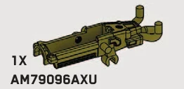 Weapon, Vehicle: heavy assault gun with friction launcher in Green, Light Olive Drab (Metallic)
