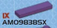 Tile 1 x 4 in Purple, Byzantium (Metallic)