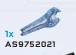 Weapon, Energy Sword - Clear with Blue Printing in Multicolored