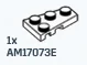 Wedge Plate 2 x 3 Right in White