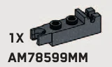 Weapon, Missile: launcher 1 x 1 x 3, friction launcher in Gray, Dark (Metallic)