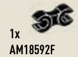 Connector: clip, small double-sided in Black