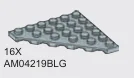 Wedge Plate 6 x 6 without corner, type 01