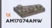 Plate 2 x 3 wedge, left in Sand, Dark (Camo)