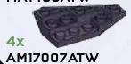 Slope brick 33 3 x 5 double / 45 inverse, right in Purple, Dark (Metallic)