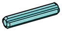 Connector: axle 3 studs long in Teal