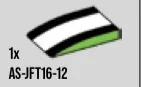 Slope tile 2 x 3 with black and white stripes lengthwise in Green, Soft Grass