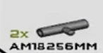 Connector: pipe, small 3 studs long with side pin in Gray, Dark (Metallic)