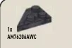 Wedge Plate 2 x 3 without corner, left in Gray, Dark (Metallic Camo)