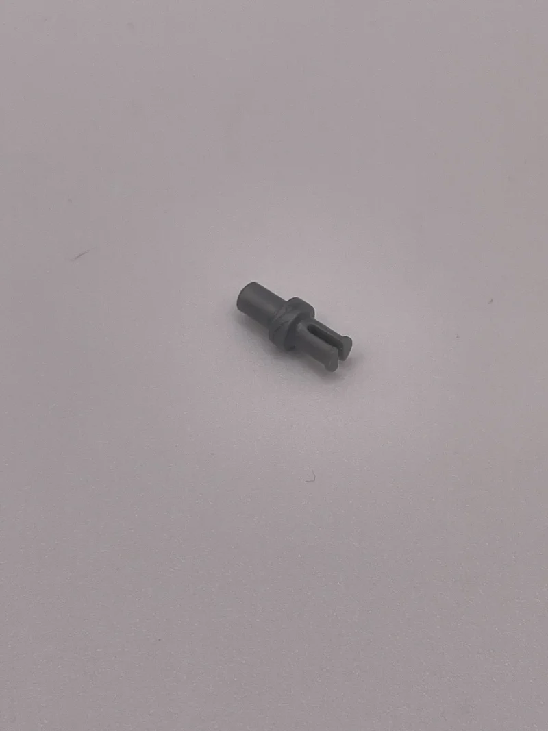 Connector: pin with small axle in Gray, Light (Metallic)